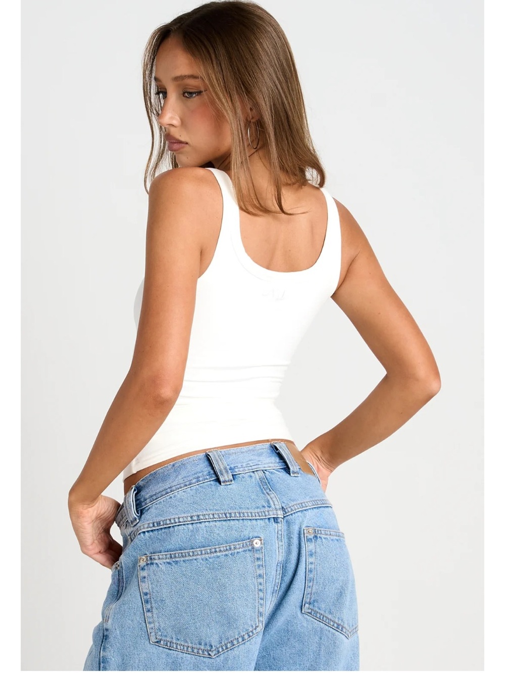 All For Mimi White Tank Top - Picture 2 of 6